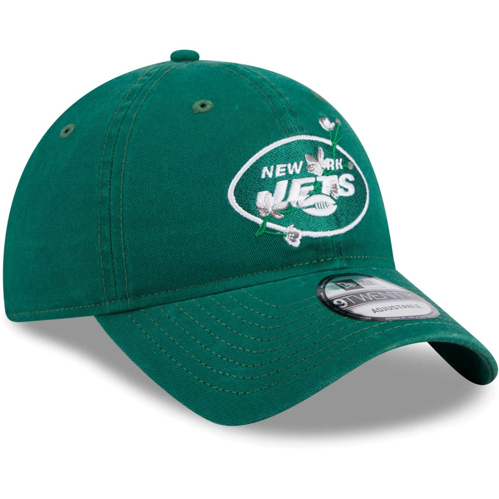 New York Jets New Era Women's Game Day Flower 9TWENTY Adjustable Hat Green | NFL