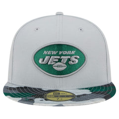 New York Jets New Era Active Camo 59FIFTY Fitted Hat Gray | NFL