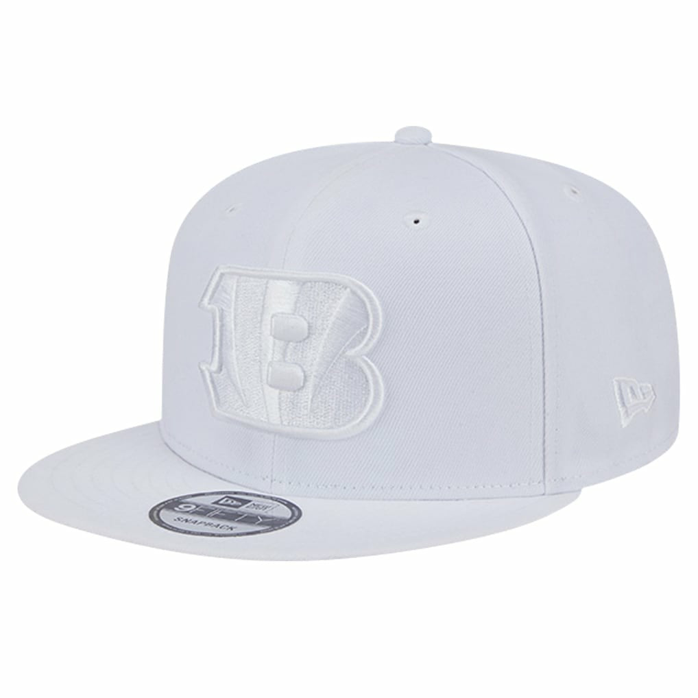 Cincinnati Bengals New Era Main White on White 9FIFTY Snapback Hat | NFL