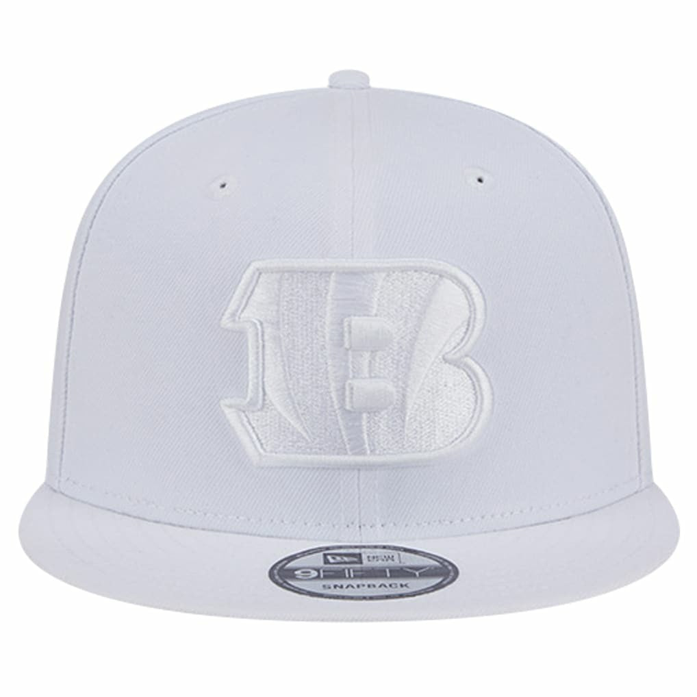 Cincinnati Bengals New Era Main White on White 9FIFTY Snapback Hat | NFL