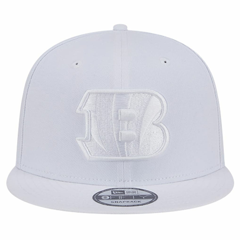 Cincinnati Bengals New Era Main White on White 9FIFTY Snapback Hat | NFL
