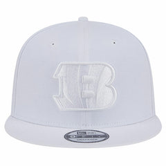 Cincinnati Bengals New Era Main White on White 9FIFTY Snapback Hat | NFL