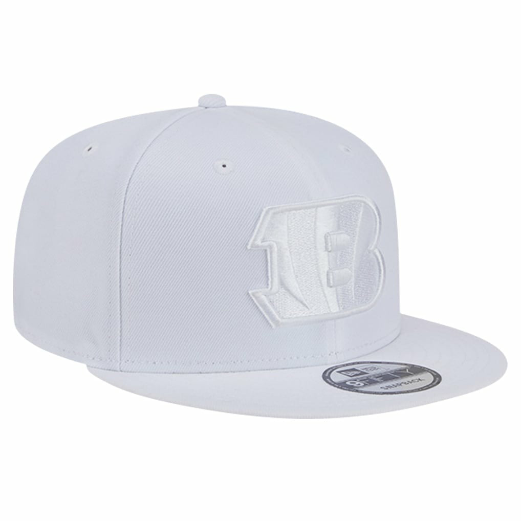 Cincinnati Bengals New Era Main White on White 9FIFTY Snapback Hat | NFL
