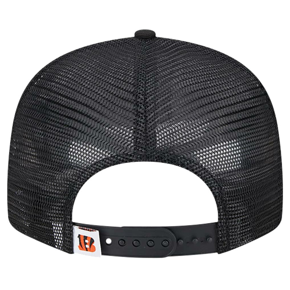 Cincinnati Bengals New Era Main Trucker 9FIFTY Snapback Hat Black | NFL