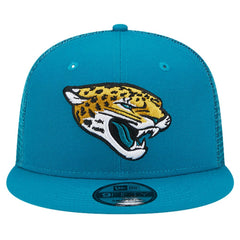Jacksonville Jaguars New Era Main Trucker 9FIFTY Snapback Hat Teal | NFL