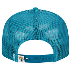 Jacksonville Jaguars New Era Main Trucker 9FIFTY Snapback Hat Teal | NFL