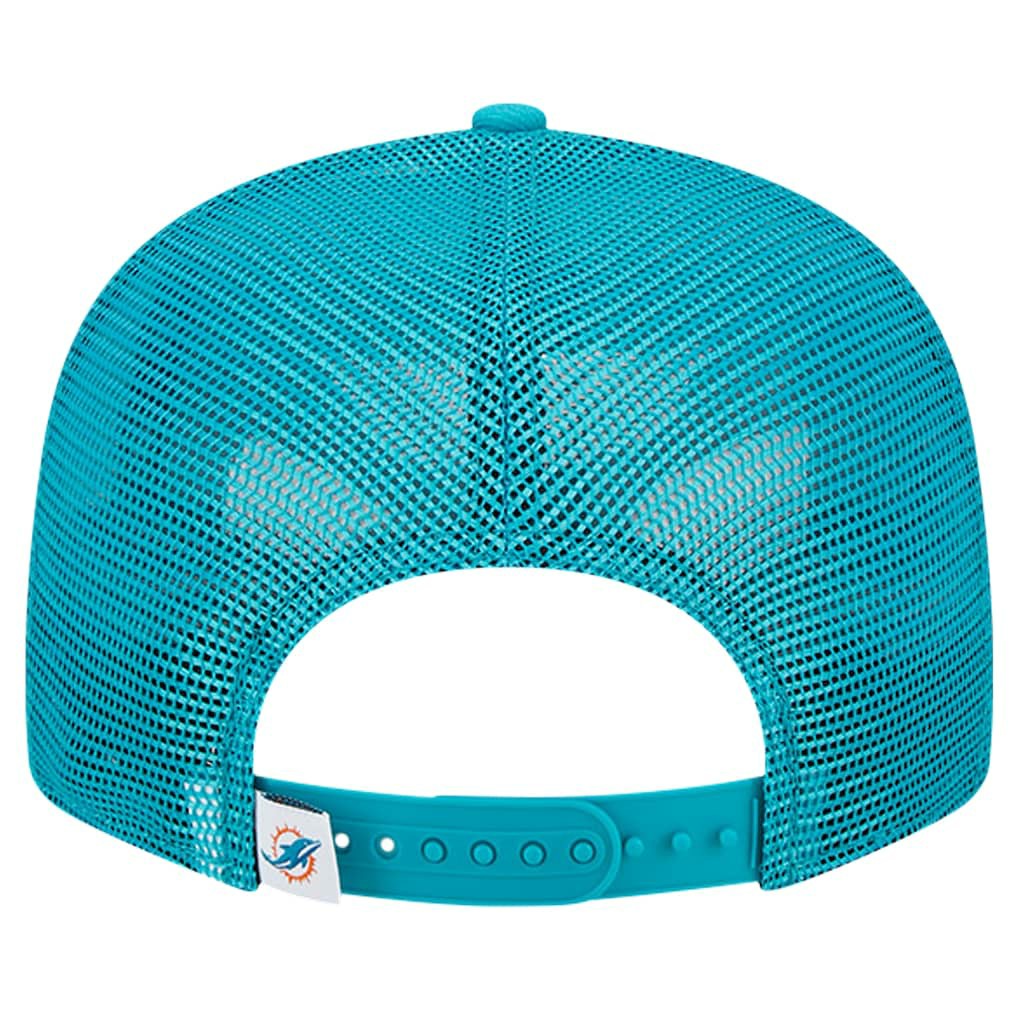 Miami Dolphins New Era Main Trucker 9FIFTY Snapback Hat Aqua | NFL