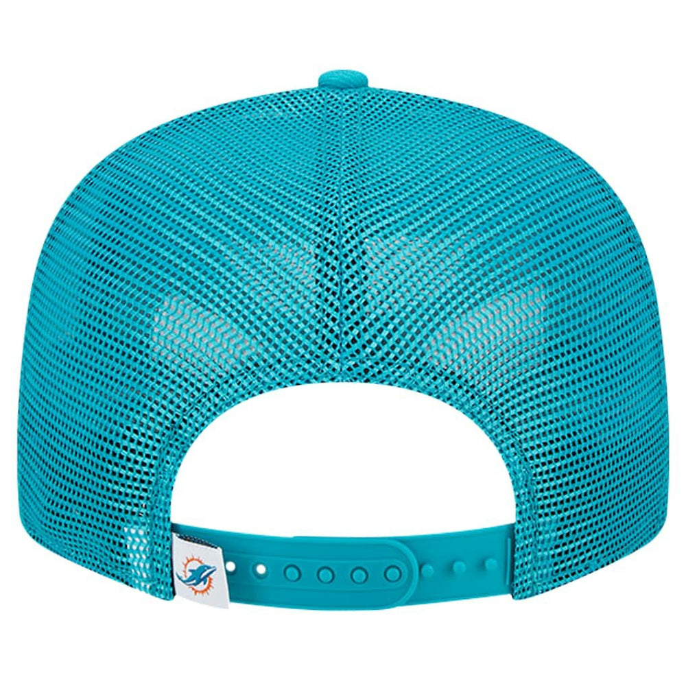 Miami Dolphins New Era Main Trucker 9FIFTY Snapback Hat Aqua | NFL