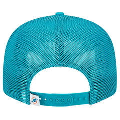 Miami Dolphins New Era Main Trucker 9FIFTY Snapback Hat Aqua | NFL