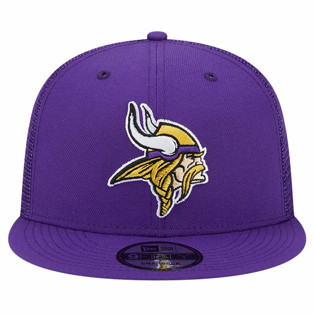 Minnesota Vikings New Era Main Trucker 9FIFTY Snapback Hat Purple | NFL