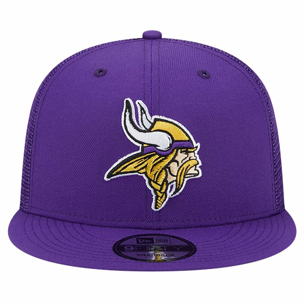 Minnesota Vikings New Era Main Trucker 9FIFTY Snapback Hat Purple | NFL
