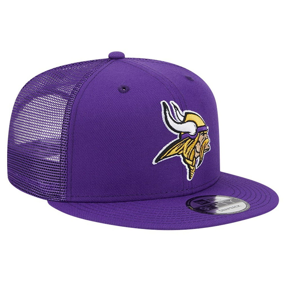 Minnesota Vikings New Era Main Trucker 9FIFTY Snapback Hat Purple | NFL