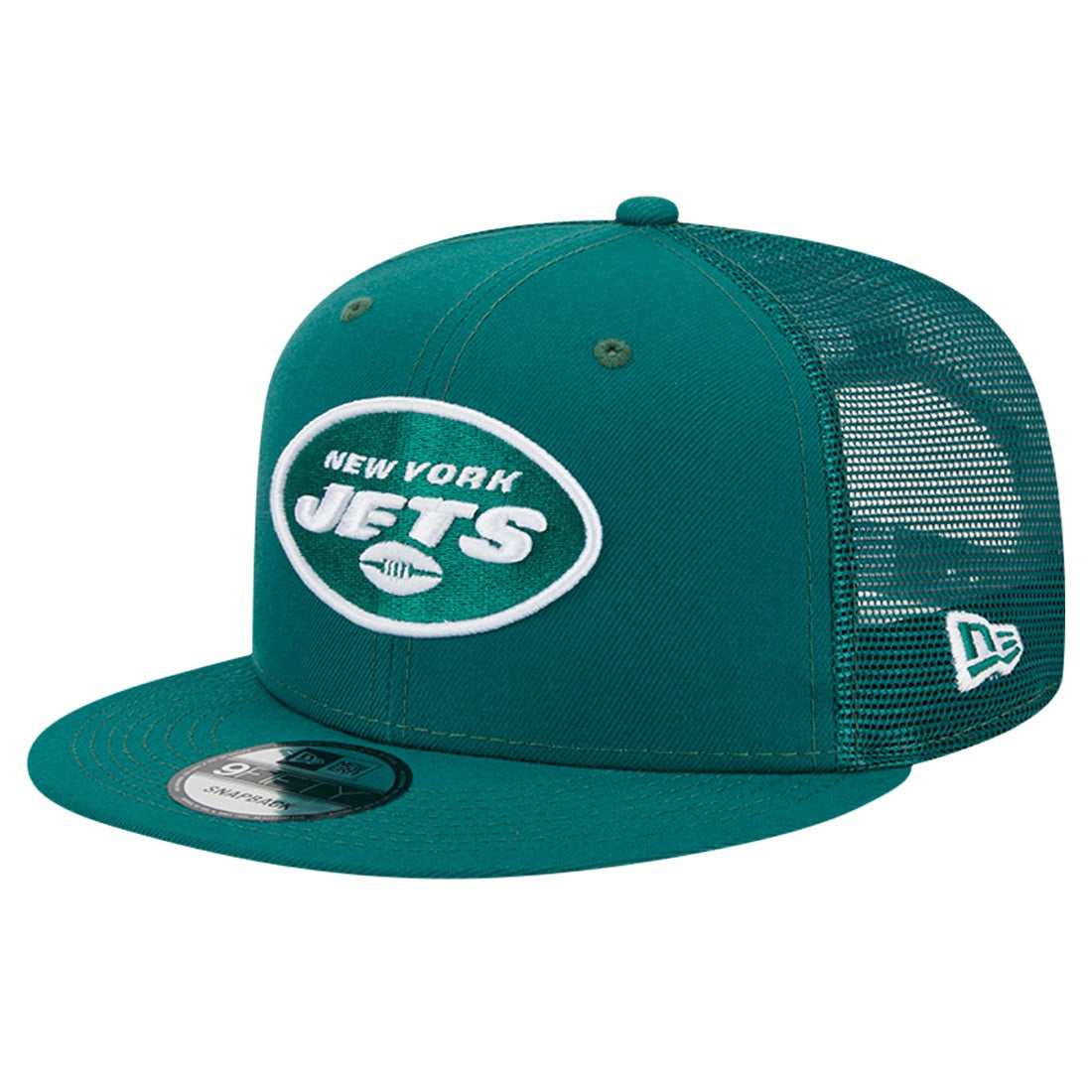 New York Jets New Era Main Trucker 9FIFTY Snapback Hat Green | NFL