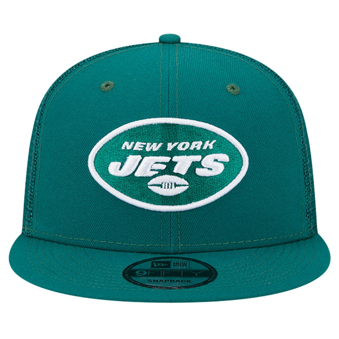 New York Jets New Era Main Trucker 9FIFTY Snapback Hat Green | NFL