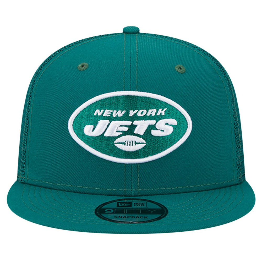 New York Jets New Era Main Trucker 9FIFTY Snapback Hat Green | NFL