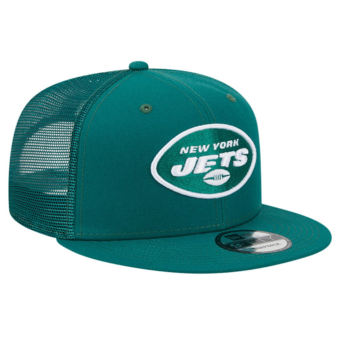 New York Jets New Era Main Trucker 9FIFTY Snapback Hat Green | NFL