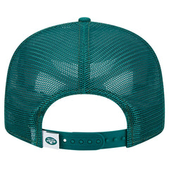 New York Jets New Era Main Trucker 9FIFTY Snapback Hat Green | NFL
