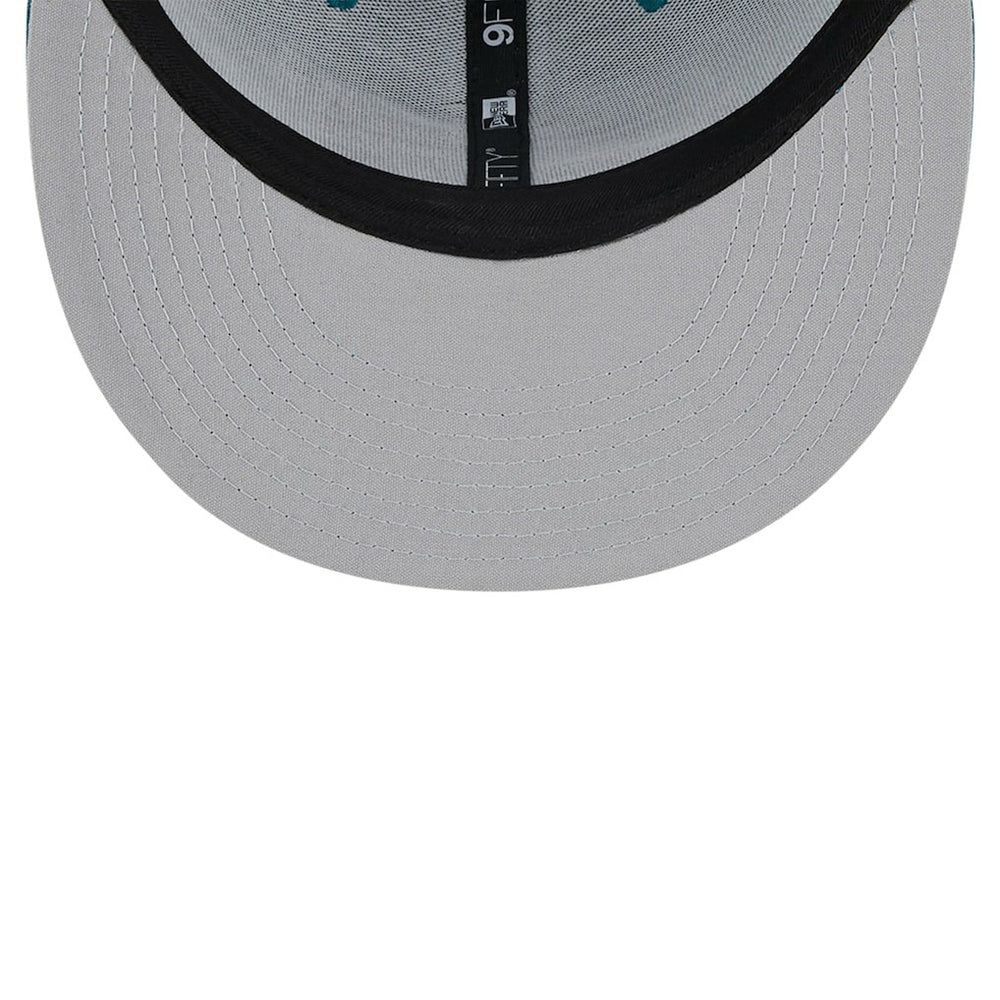 Philadelphia Eagles New Era Main Trucker 9FIFTY Snapback Hat Midnight Green | NFL