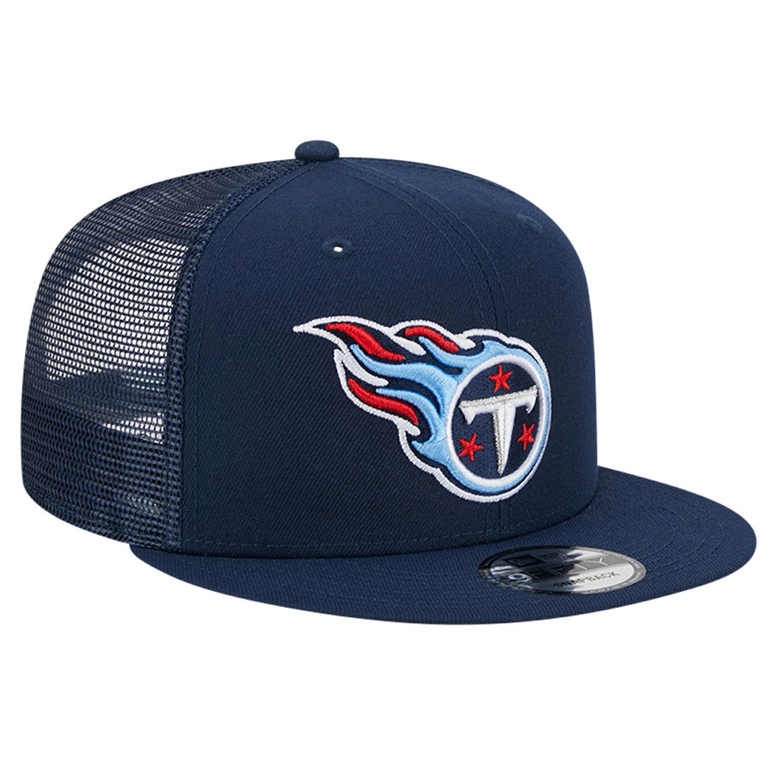 Tennessee Titans New Era Main Trucker 9FIFTY Snapback Hat Navy | NFL