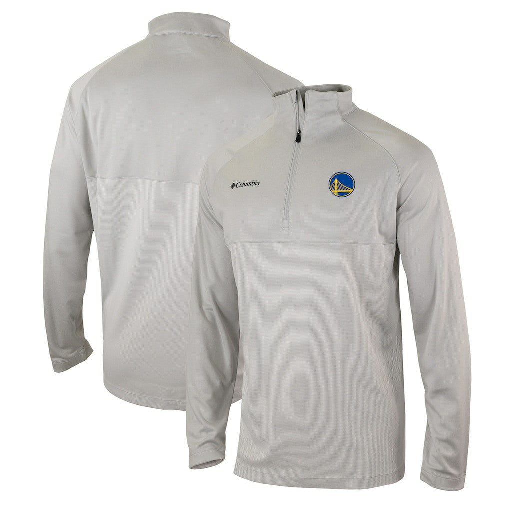 Golden State Warriors Omni-Wick Rockin' It Quarter-Zip Pullover Top Heather Gray - NBA