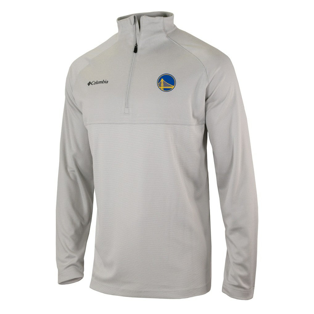 Golden State Warriors Omni-Wick Rockin' It Quarter-Zip Pullover Top Heather Gray - NBA