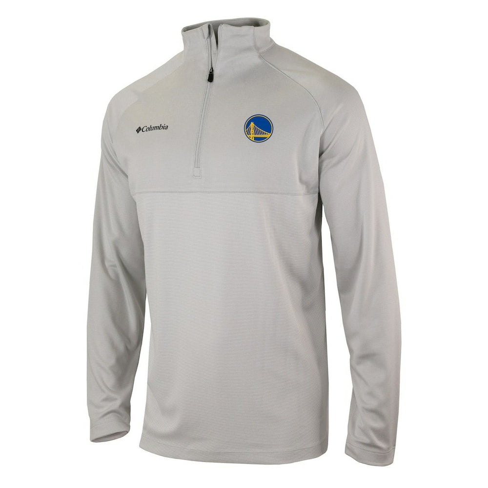 Golden State Warriors Omni-Wick Rockin' It Quarter-Zip Pullover Top Heather Gray - NBA
