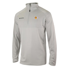 Los Angeles Lakers Omni-Wick Rockin' It Quarter-Zip Pullover Top Heather Gray - NBA