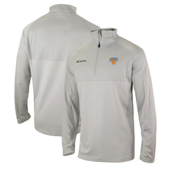 New York Knicks Omni-Wick Rockin' It Quarter-Zip Pullover Top Heather Gray - NBA