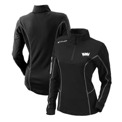 Sacramento Kings Women's Omni-Wick Shotgun Quarter-Zip Pullover Top Black - NBA