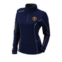 Denver Nuggets Women's Omni-Wick Shotgun Quarter-Zip Pullover Top Navy - NBA