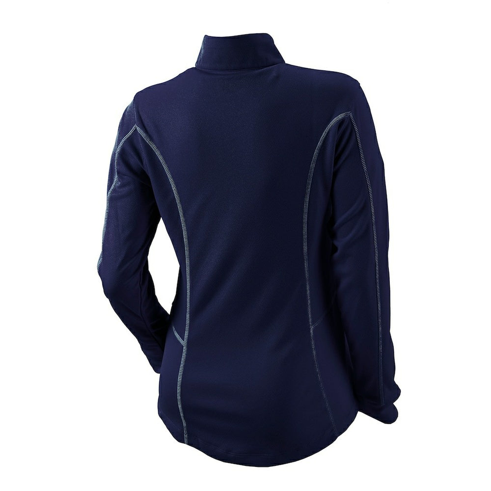 Denver Nuggets Women's Omni-Wick Shotgun Quarter-Zip Pullover Top Navy - NBA