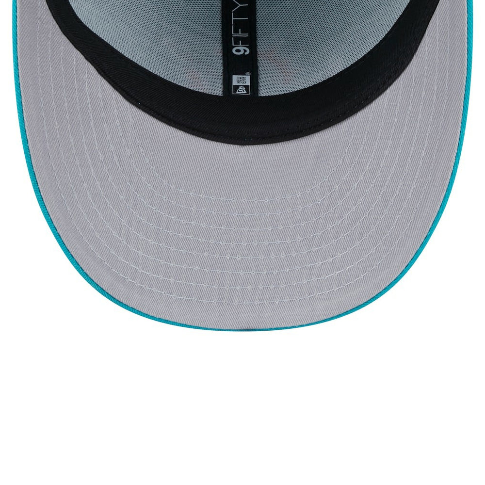 Miami Dolphins New Era Main Low Profile 9FIFTY Snapback Hat Aqua | NFL