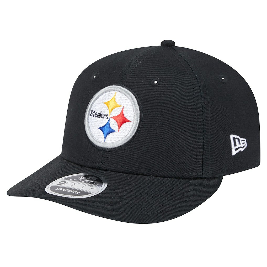 Pittsburgh Steelers New Era Main Low Profile 9FIFTY Snapback Hat Black | NFL
