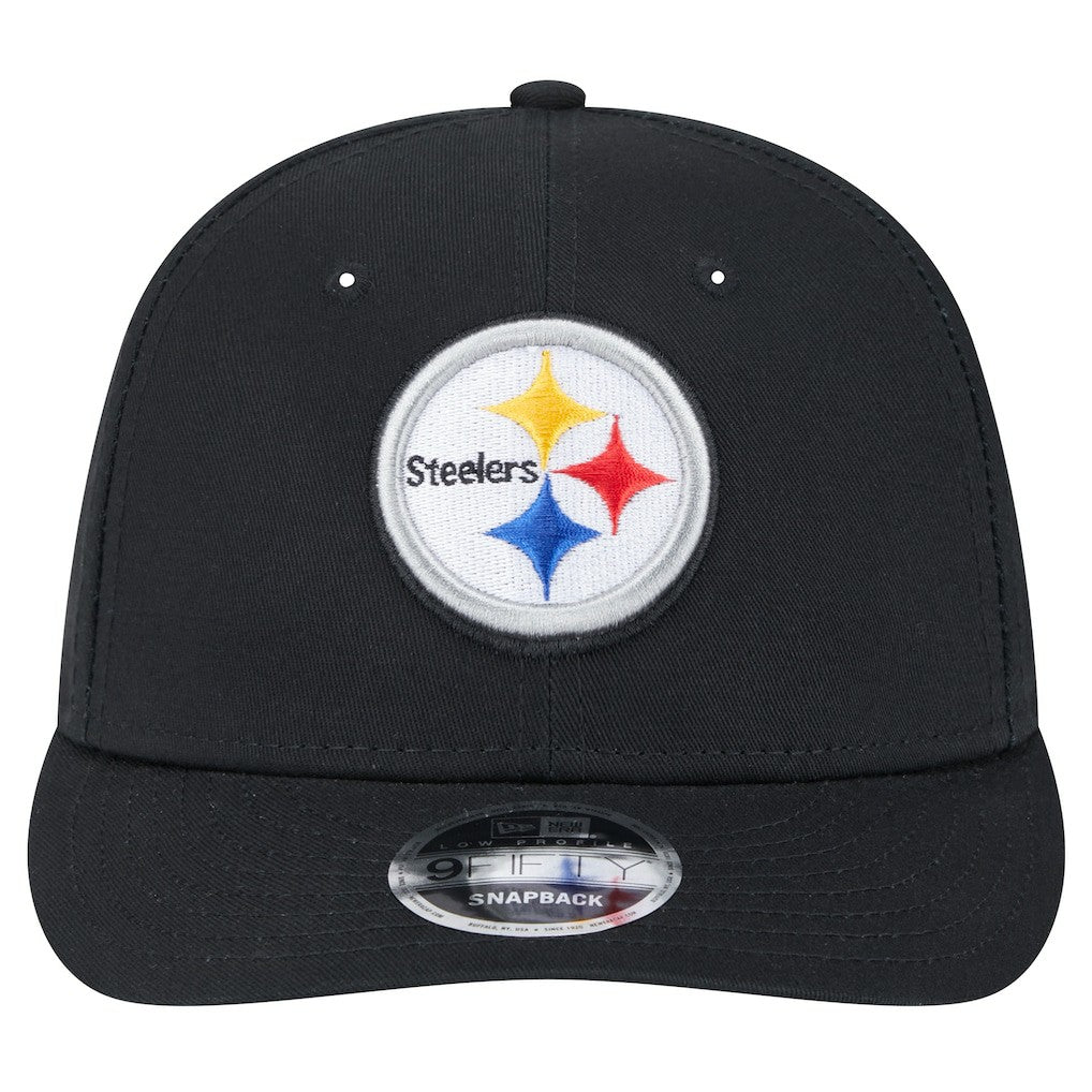 Pittsburgh Steelers New Era Main Low Profile 9FIFTY Snapback Hat Black | NFL
