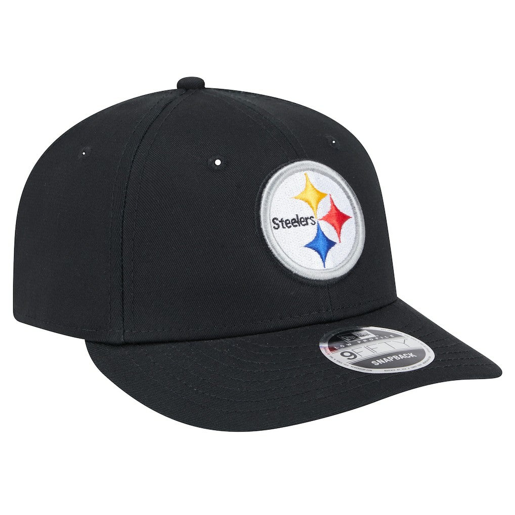 Pittsburgh Steelers New Era Main Low Profile 9FIFTY Snapback Hat Black | NFL