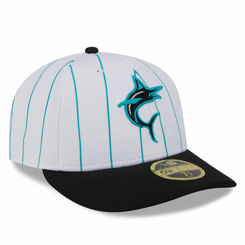 Miami Marlins New Era 2025 Batting Practice Low Profile 59FIFTY Fitted Hat - MLB