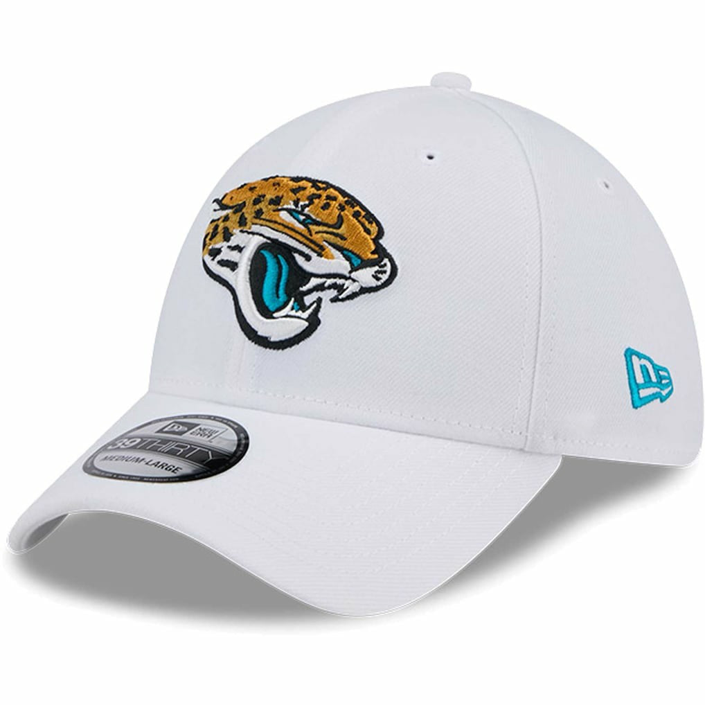 Jacksonville Jaguars New Era Main 39THIRTY Flex Hat White | NFL