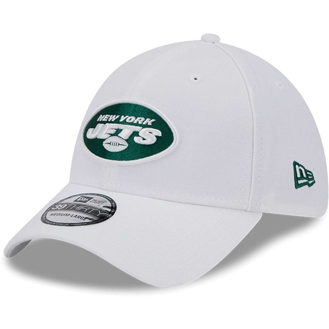 New York Jets New Era Main 39THIRTY Flex Hat White | NFL