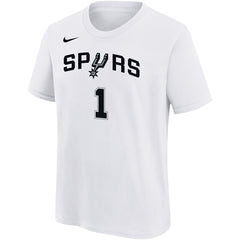 Victor Wembanyama San Antonio Spurs Youth Name & Number Association T-Shirt White - NBA