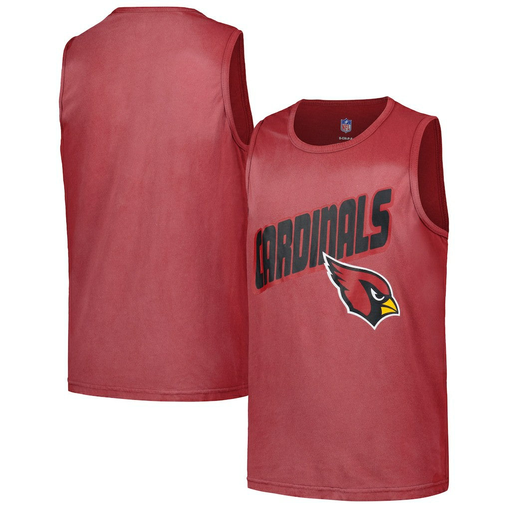 Arizona Cardinals Youth Sun-Bleached Ride the Tide Tank Top Cardinal | NFL