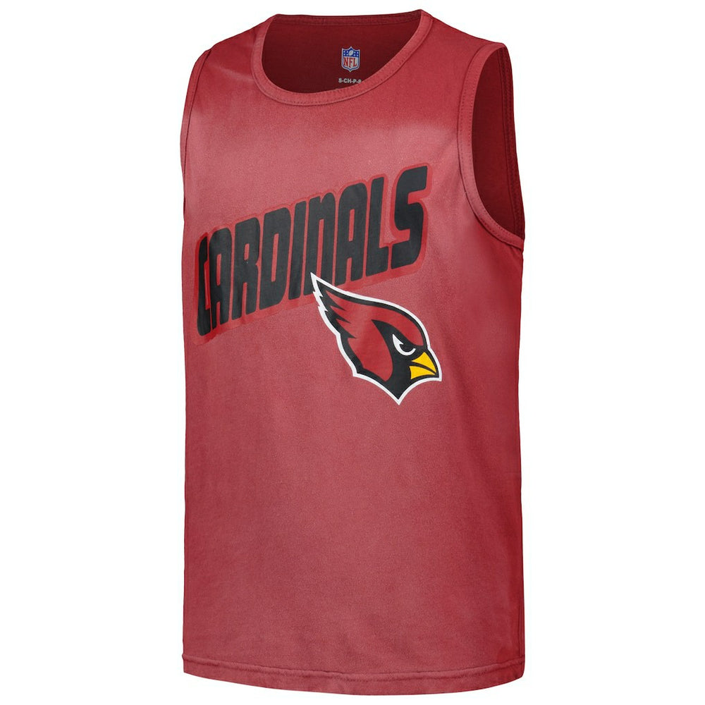 Arizona Cardinals Youth Sun-Bleached Ride the Tide Tank Top Cardinal | NFL