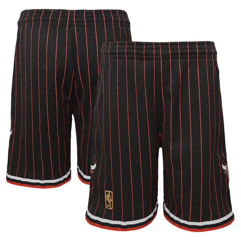 Chicago Bulls Youth Hardwood Classics Swingman Shorts Black - NBA