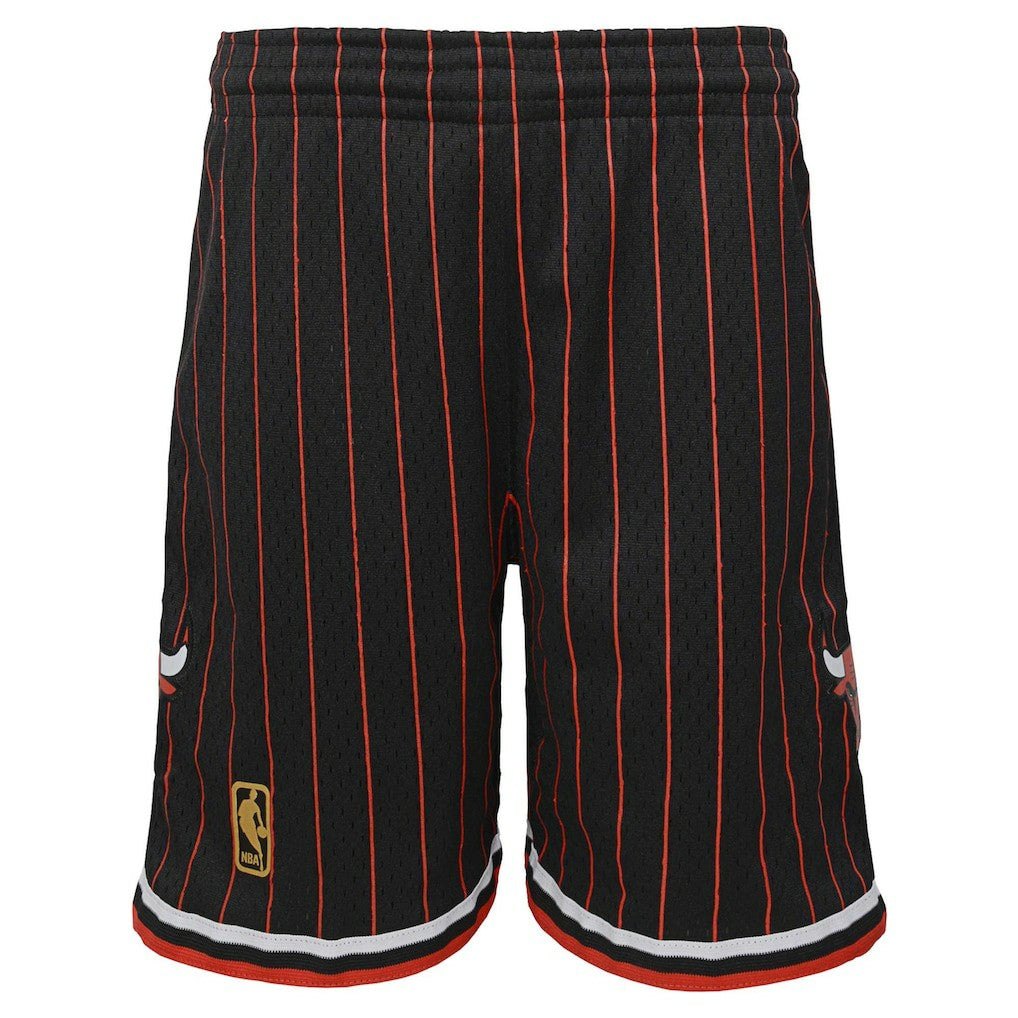 Chicago Bulls Youth Hardwood Classics Swingman Shorts Black - NBA