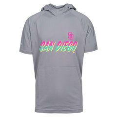 San Diego Padres Levelwear City Connect Phase Core Logo Short Sleeve Hoodie - MLB