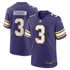 Jordan Addison Minnesota Vikings Alternate Game Jersey Purple | Nike for Sale