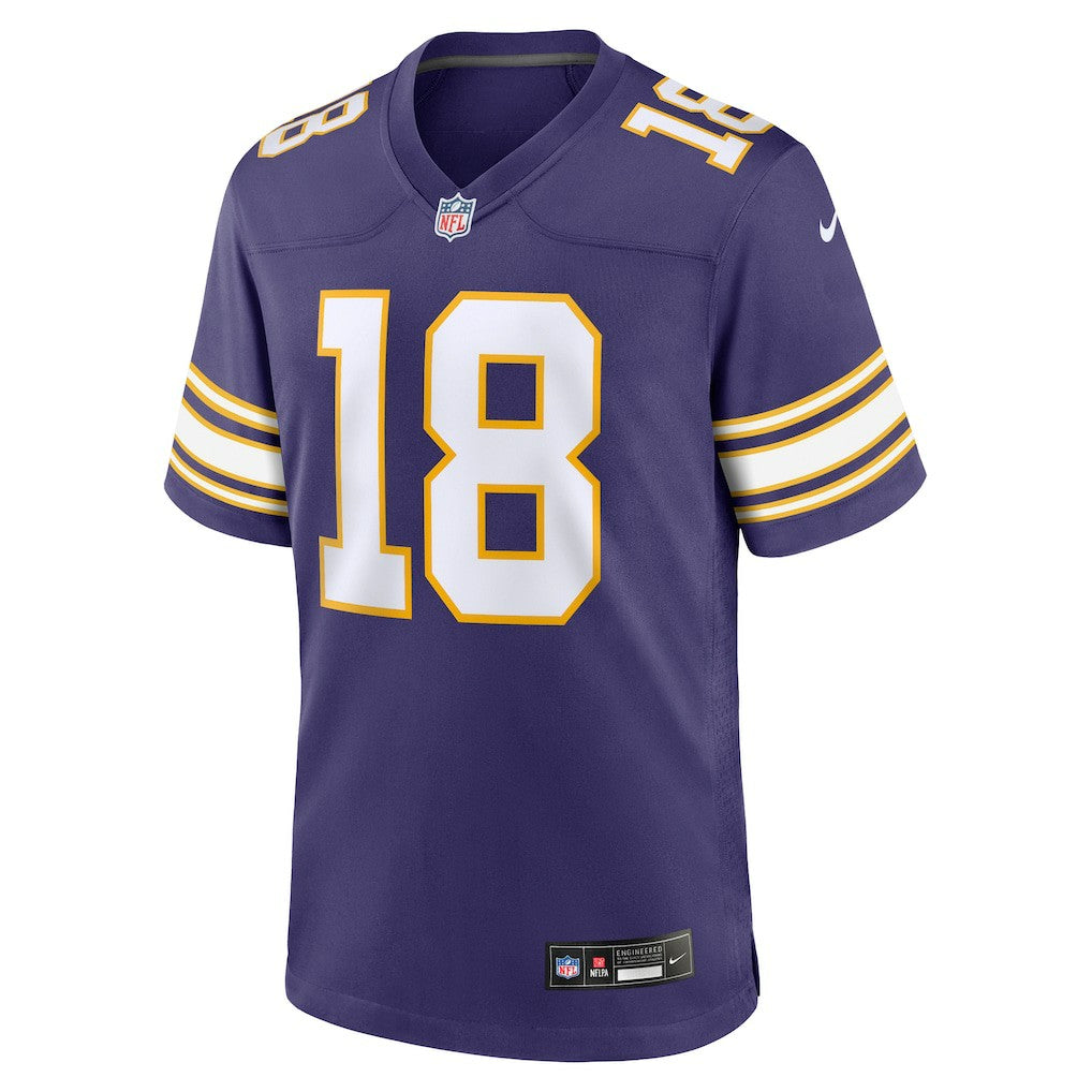 Justin Jefferson Minnesota Vikings Classic Player Game Jersey Purple | Nike for Sale