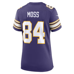 Randy Moss Minnesota Vikings Women's Classic Retired Player Game Jersey Purple | Nike for Sale
