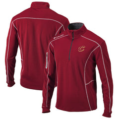 Cleveland Cavaliers Omni-Wick Shotgun Quarter-Zip Pullover Top Wine - NBA