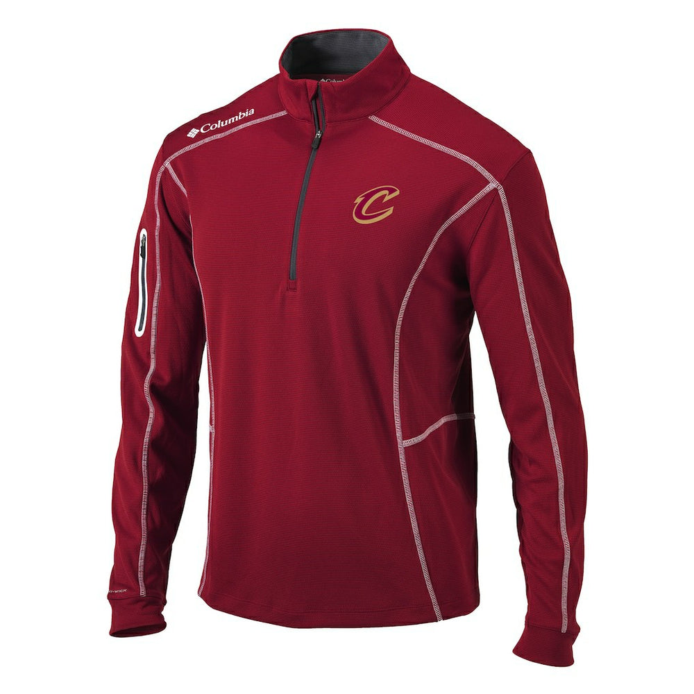 Cleveland Cavaliers Omni-Wick Shotgun Quarter-Zip Pullover Top Wine - NBA