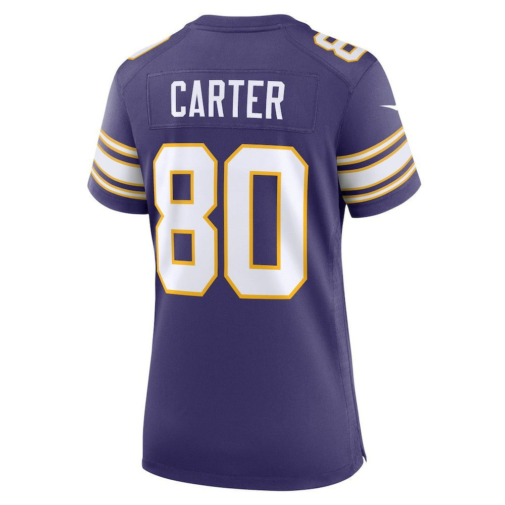 Cris Carter Minnesota Vikings Women's Classic Retired Player Game Jersey Purple | Nike for Sale
